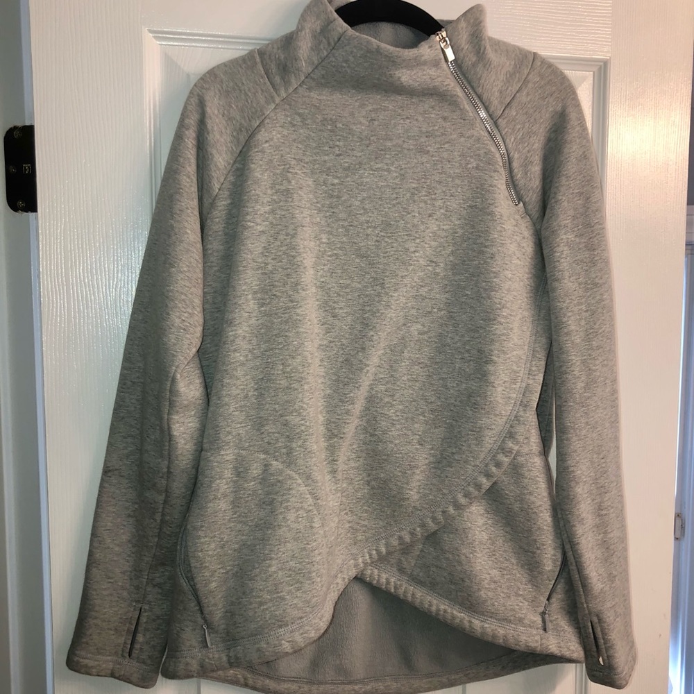 Gray quarter zip Athleta sweater size Women’s S